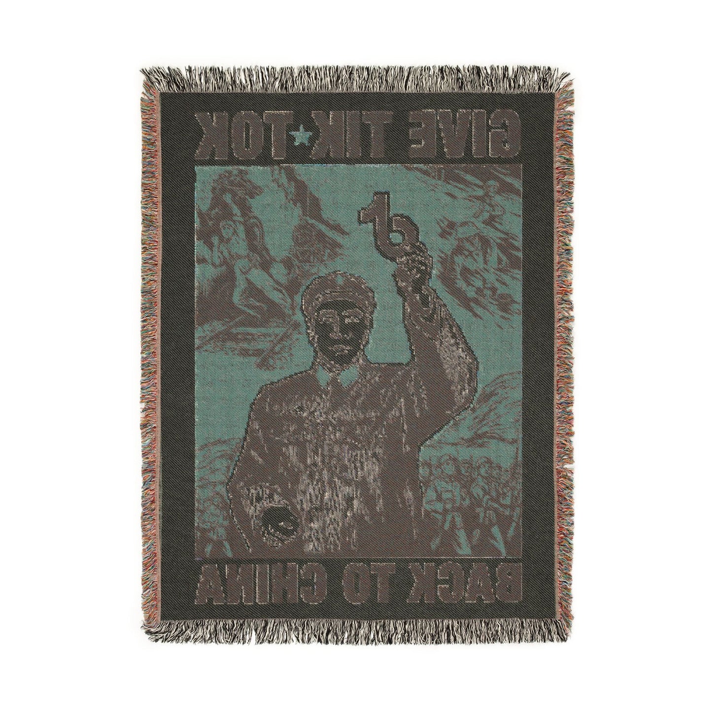 Give Tech Back To China Woven Blanket 1.