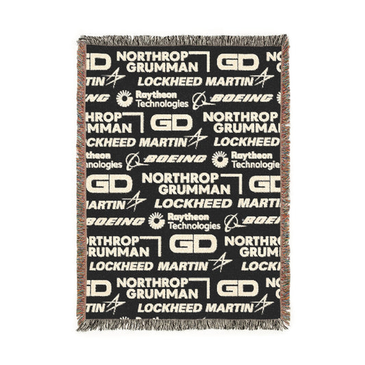 Military Industrial Complex Woven Blanket.
