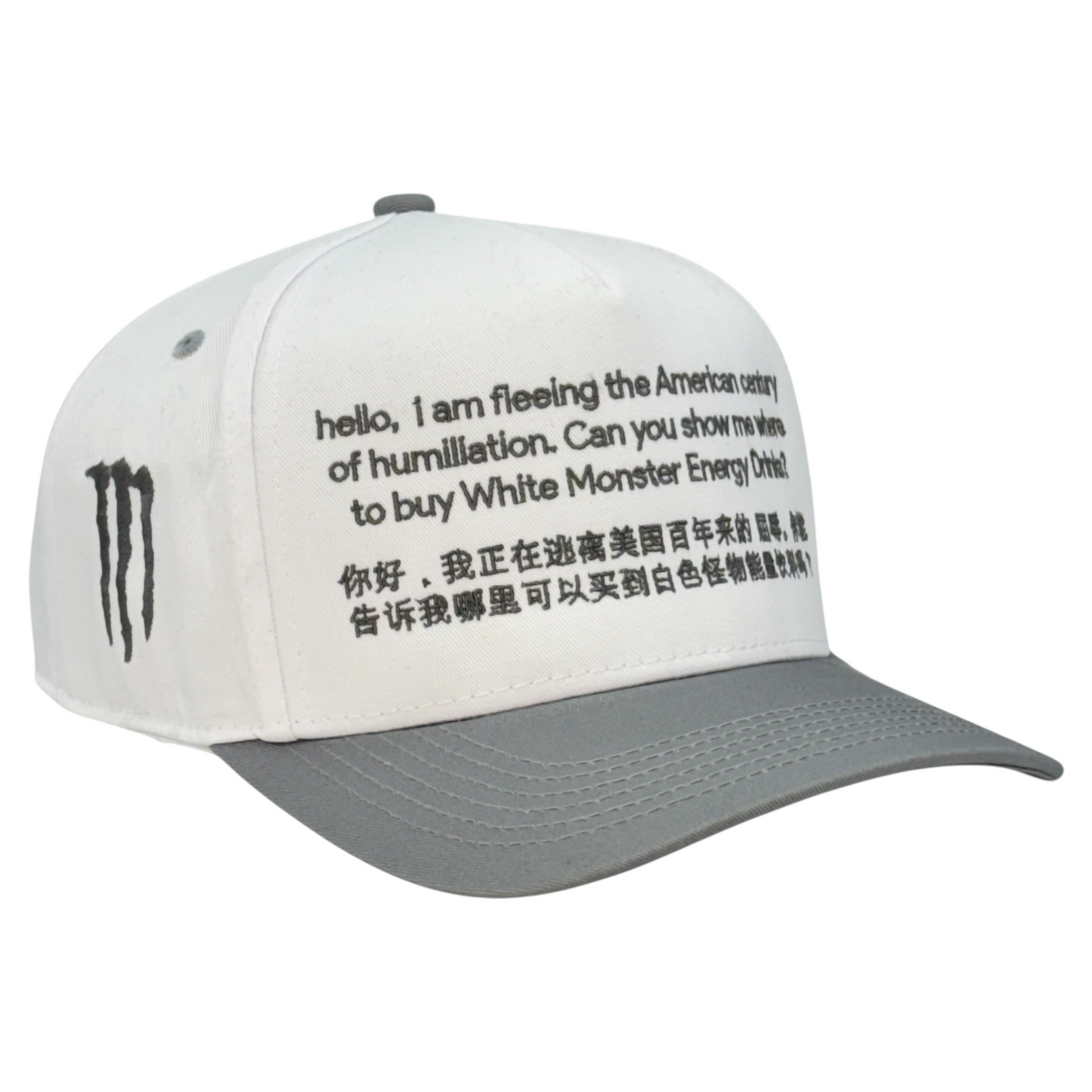 Hello, I Am Fleeing The American Century Of Humiliation, Can You Show Me Where To Buy Monster Energy Drinks Hat.