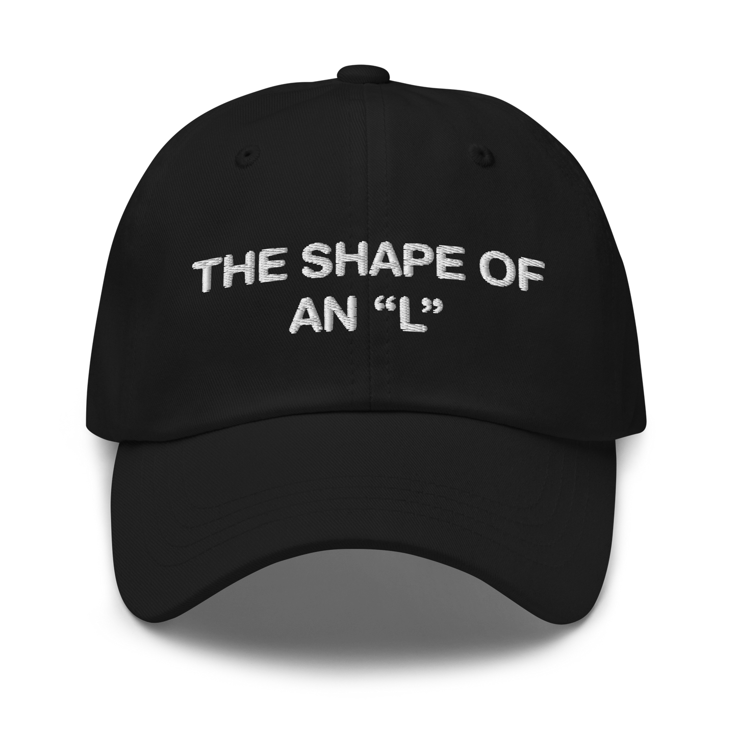 The Shape Of An "L" Hat.