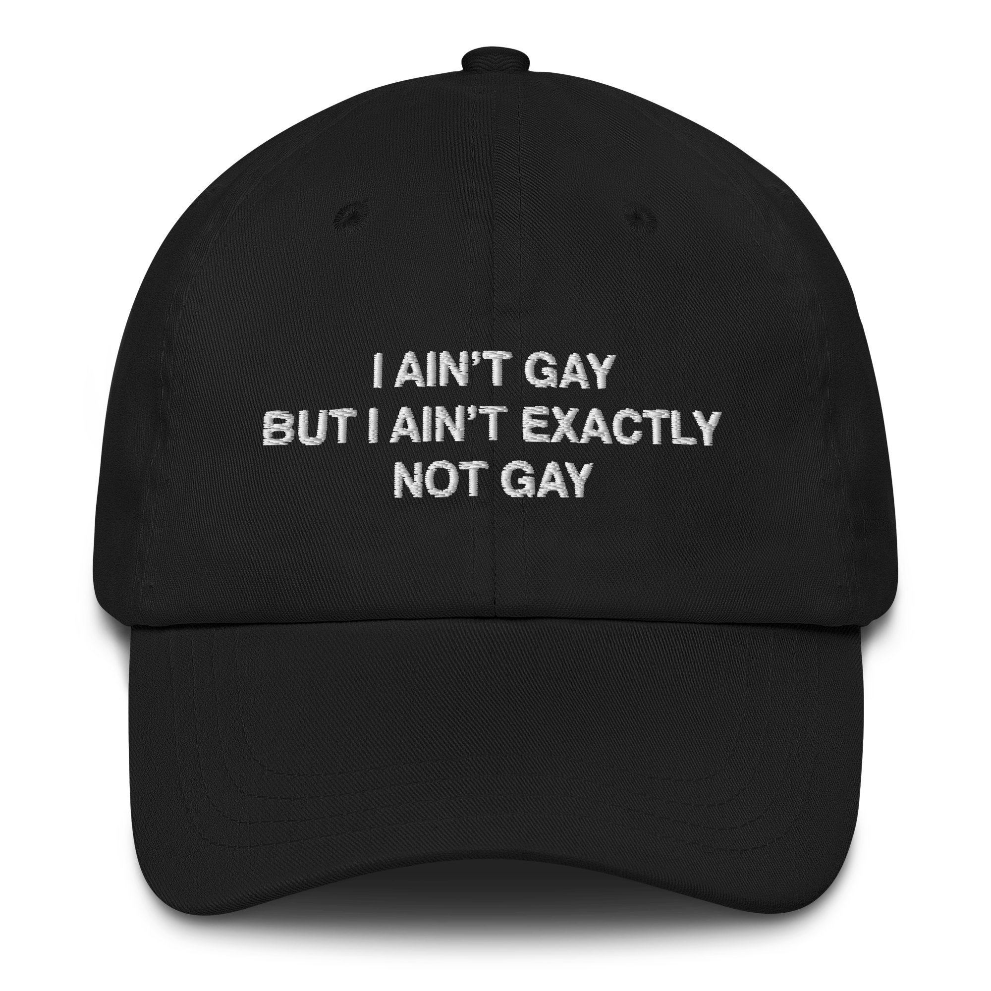 I Ain't Gay But I Ain't Exactly Not Gay Hat. – Good Shirts