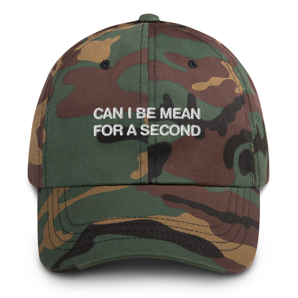 Can I Be Mean For A Second Dad Hat.