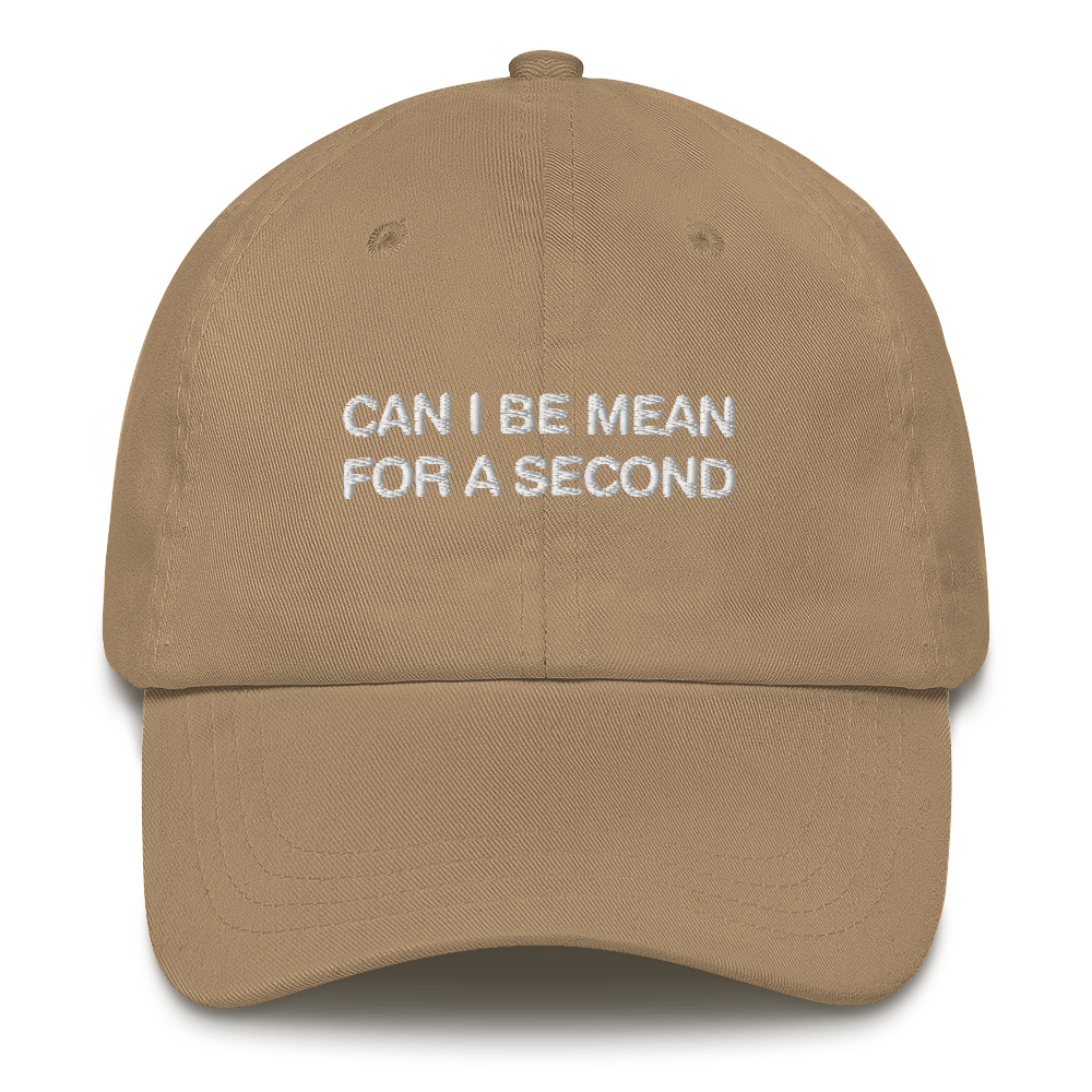 Can I Be Mean For A Second Dad Hat.