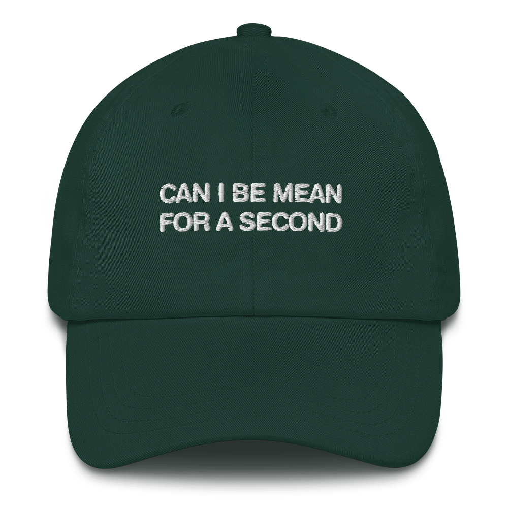 Can I Be Mean For A Second Dad Hat.