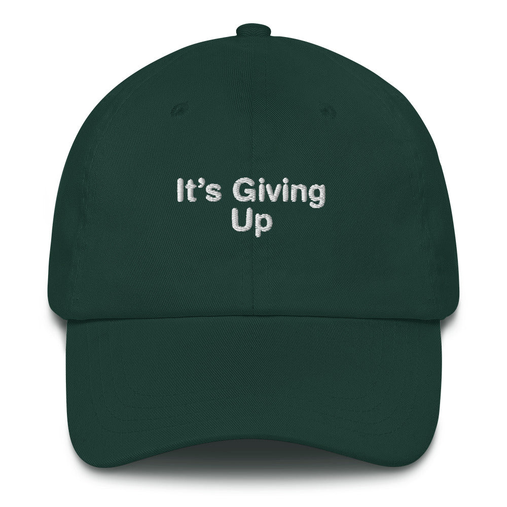 It's Giving Up Hat.