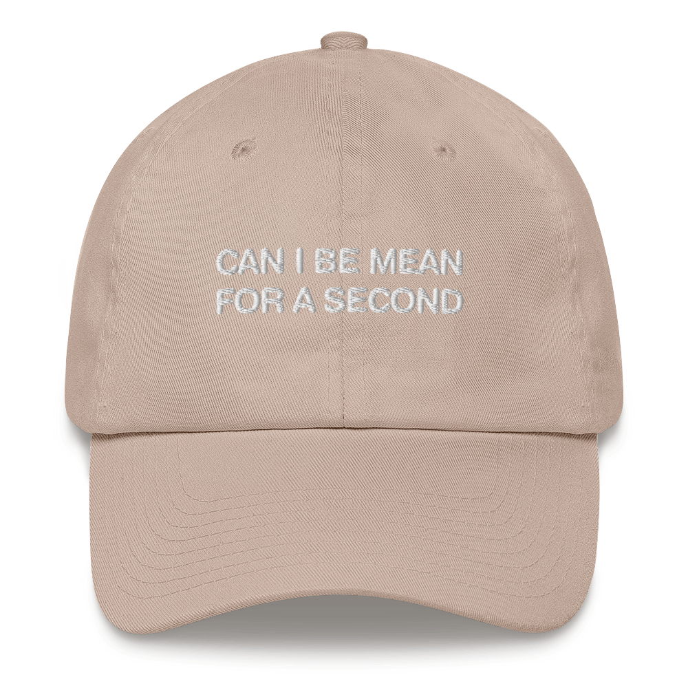 Can I Be Mean For A Second Dad Hat.