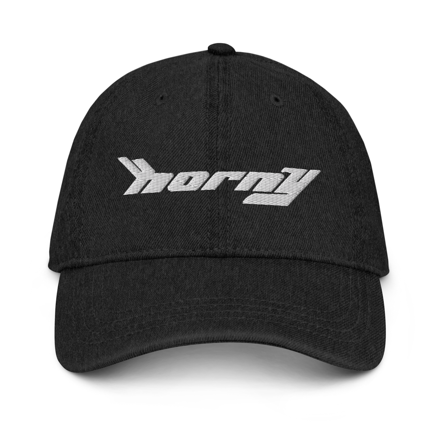 Horny Denim Dad Hat.