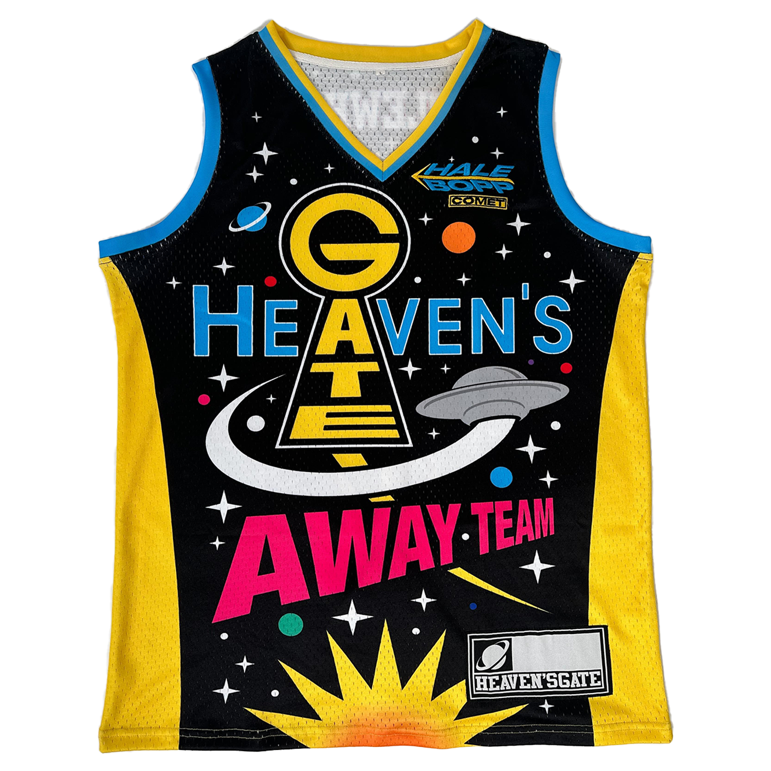 Good Shirts Heaven s Gate Away Team Basketball Jersey. M