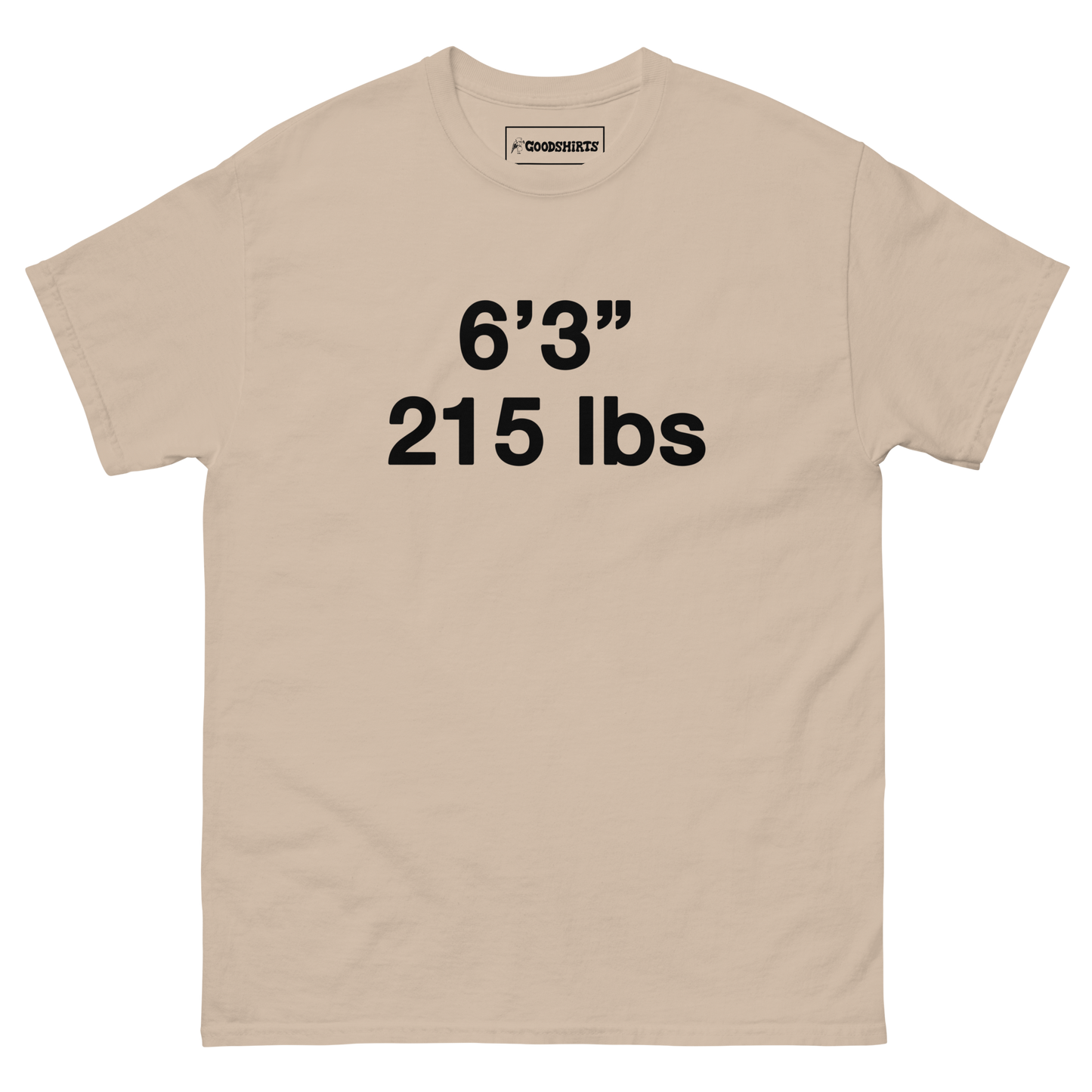6'3" 215 lbs.