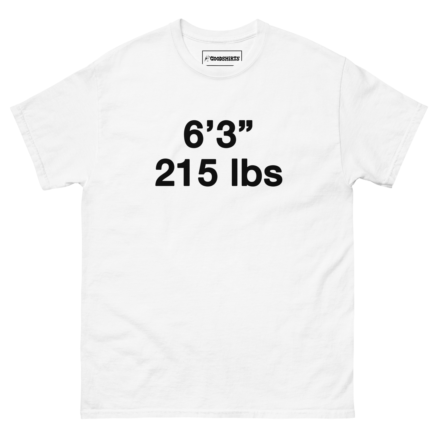 6'3" 215 lbs.