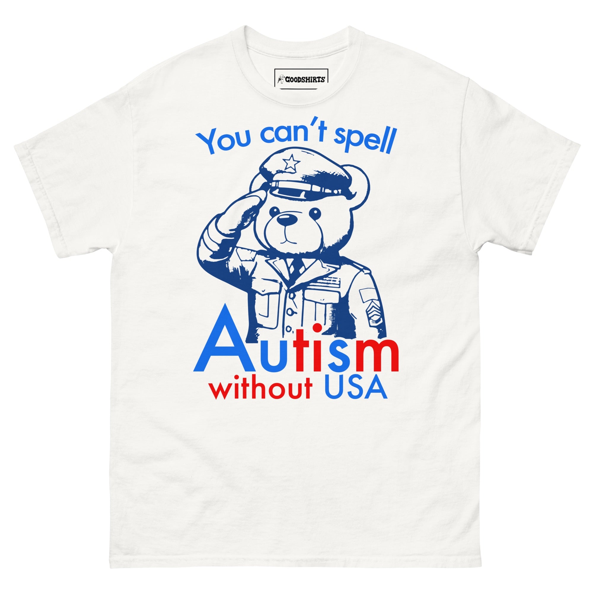 T-shirt Homme Coton Gildan – Message « Autism In A World Be Kind » – Coupe Loose – Manches Courtes