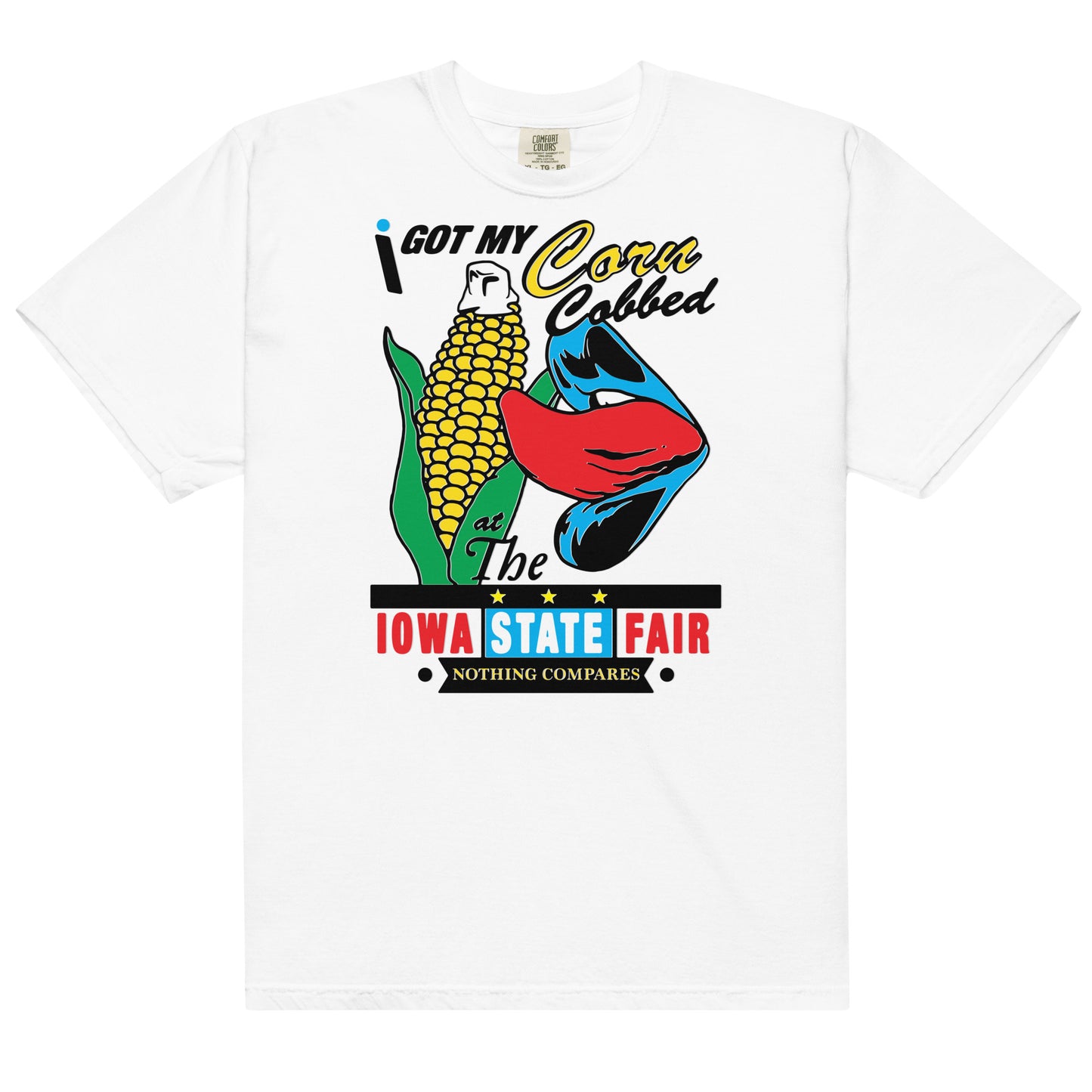 I got my corn cobbed at the Iowa State Fair.