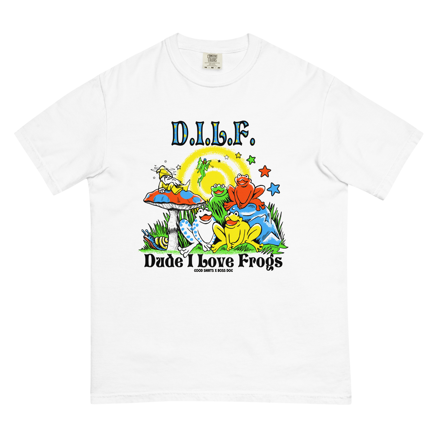 D.I.L.F. (Dude I Love Frogs) by Boss Dog x Good Shirts.