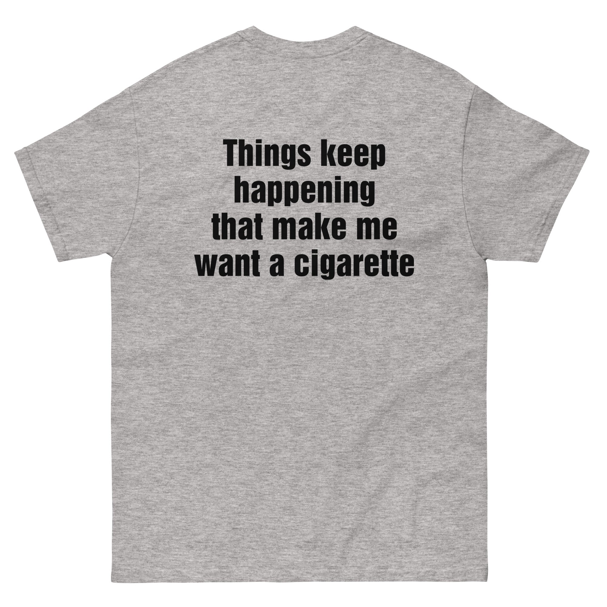 cigarette shirt Cigarettes Keep You Young! Kelly / Regular (Gildan 5000) / L Cat Smoking Cigarette Shirt |