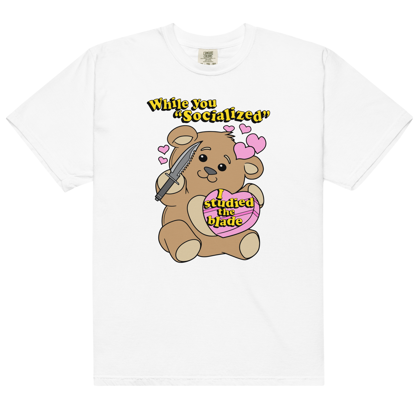 While you socialized I studied the blade.