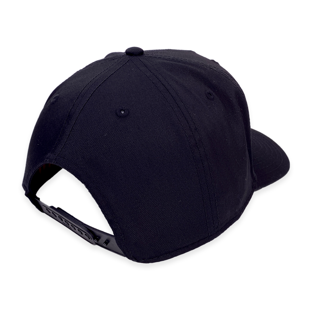 Chrome Trucker With Old English On It Hat.