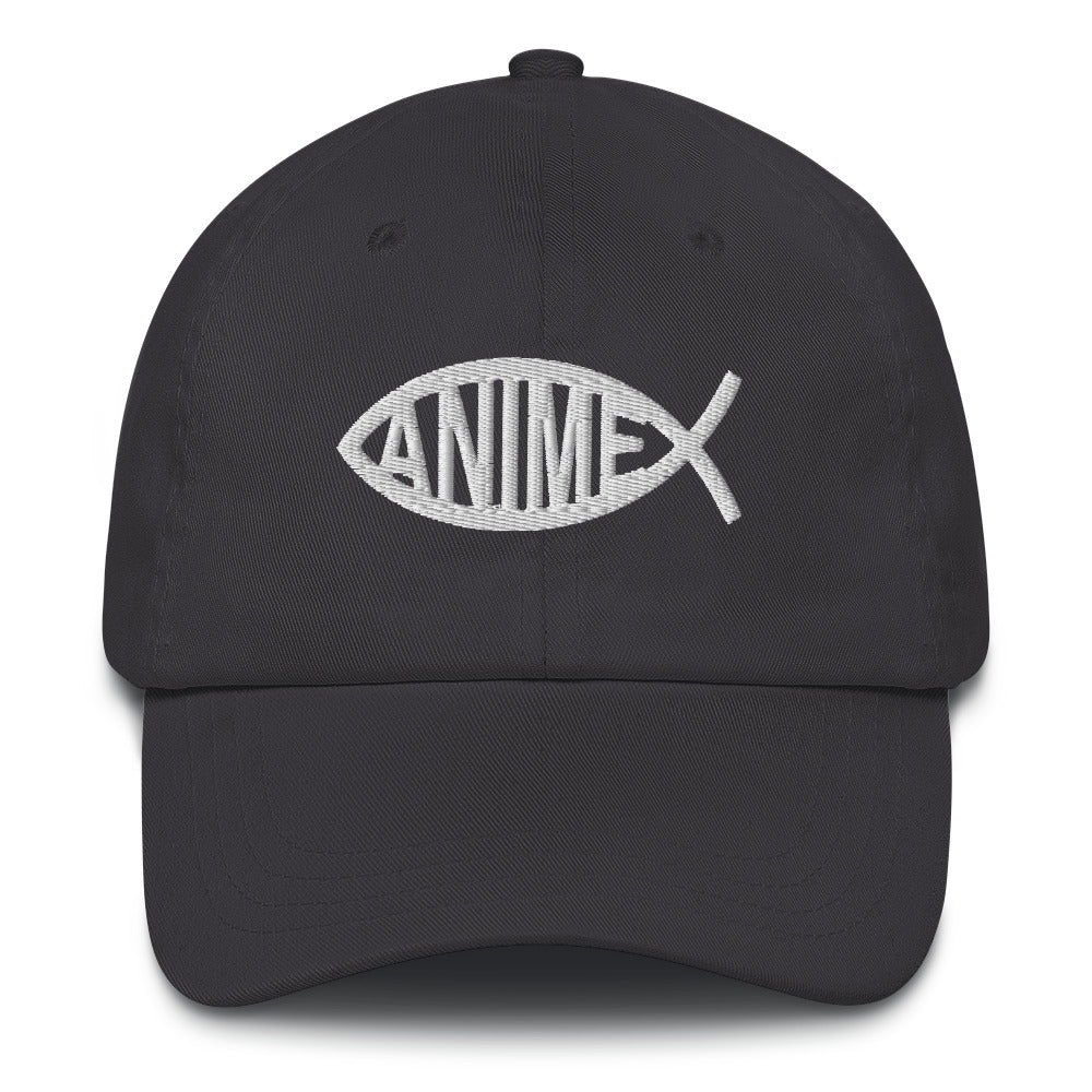 Anime Fish Dad Hat