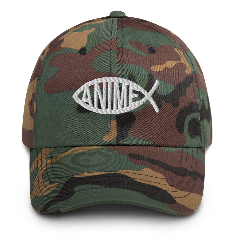 Anime Fish Dad Hat