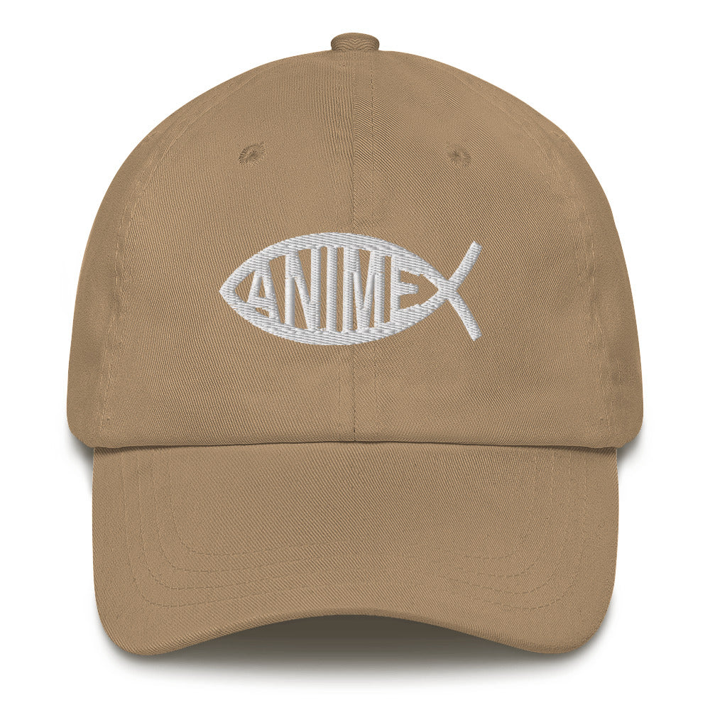 Anime Fish Dad Hat