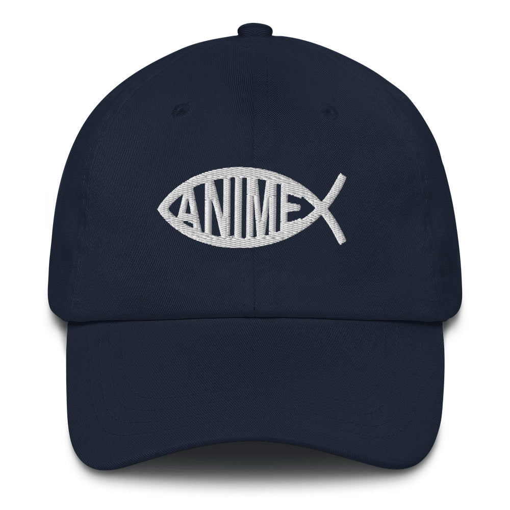 Anime Fish Dad Hat