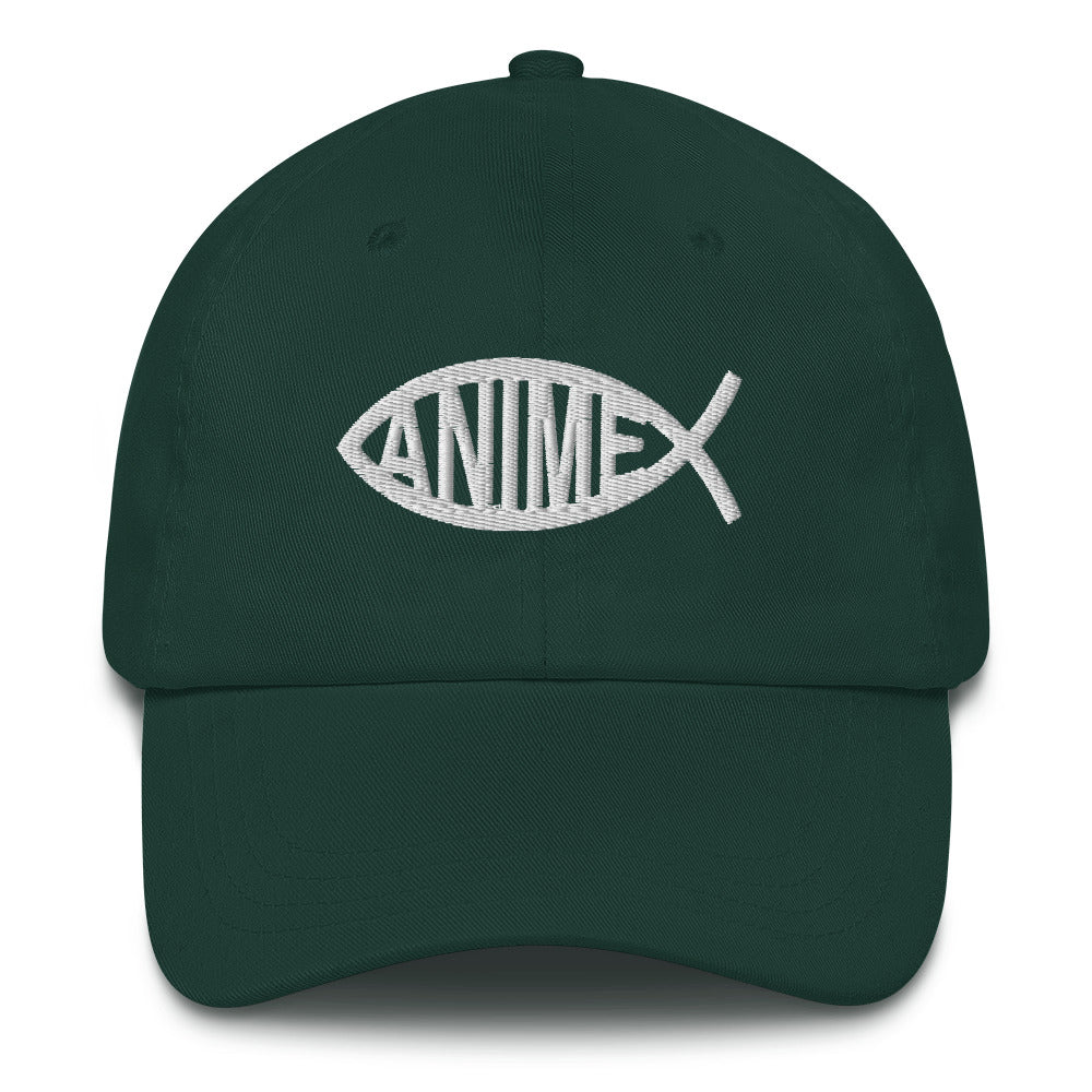 Anime Fish Dad Hat