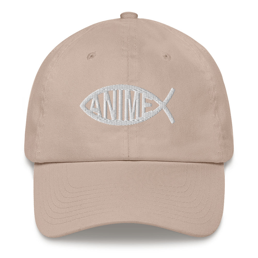 Anime Fish Dad Hat