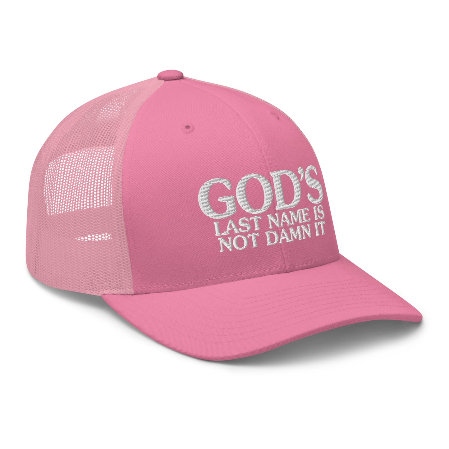 God's Last Name Is Not Damn It Hat.