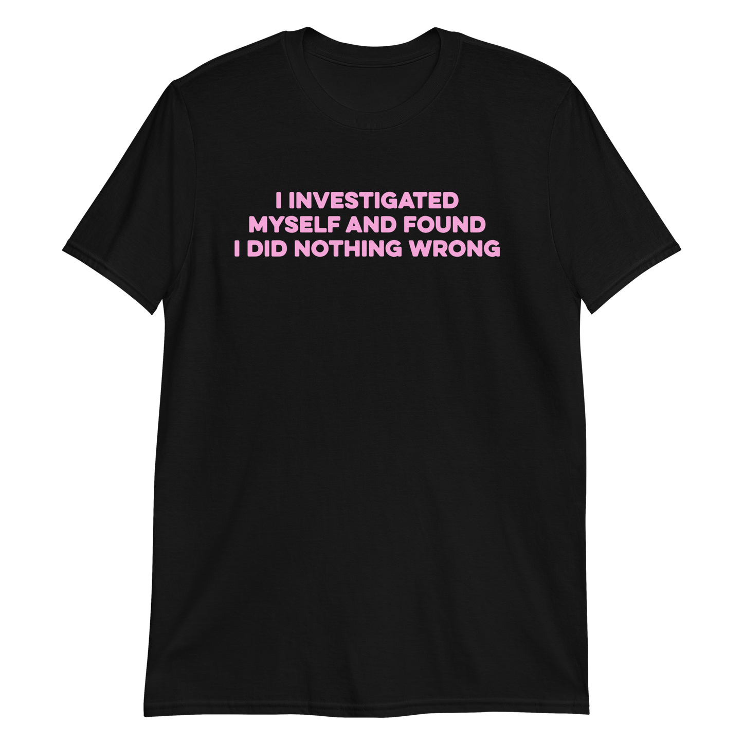 I Investigated Myself.