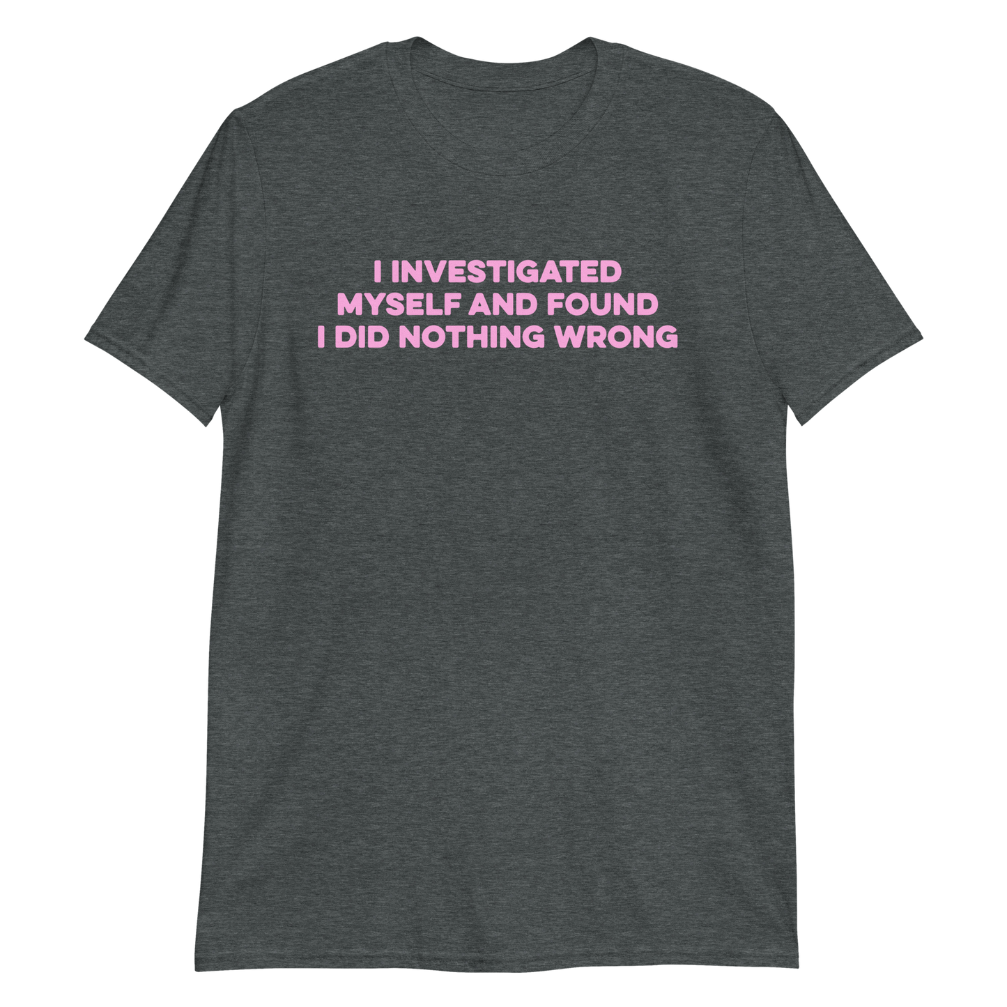 I Investigated Myself.