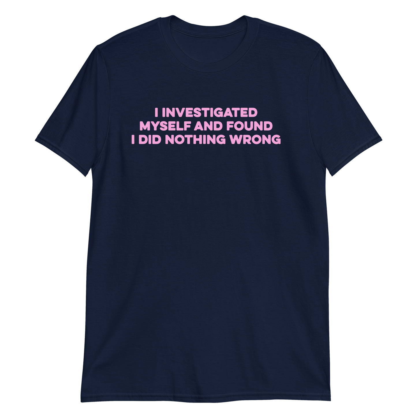 I Investigated Myself.