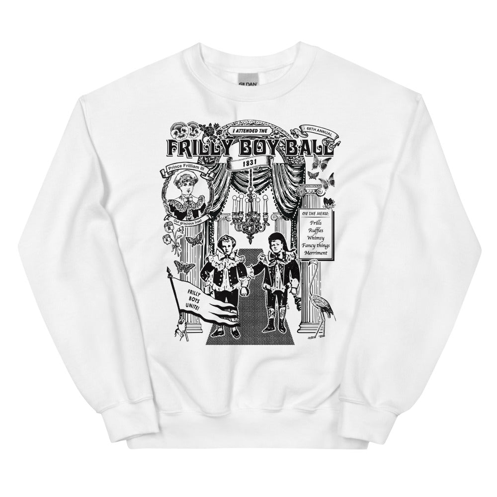Frilly Boy Ball Sweatshirt by @ArcaneBullshit.