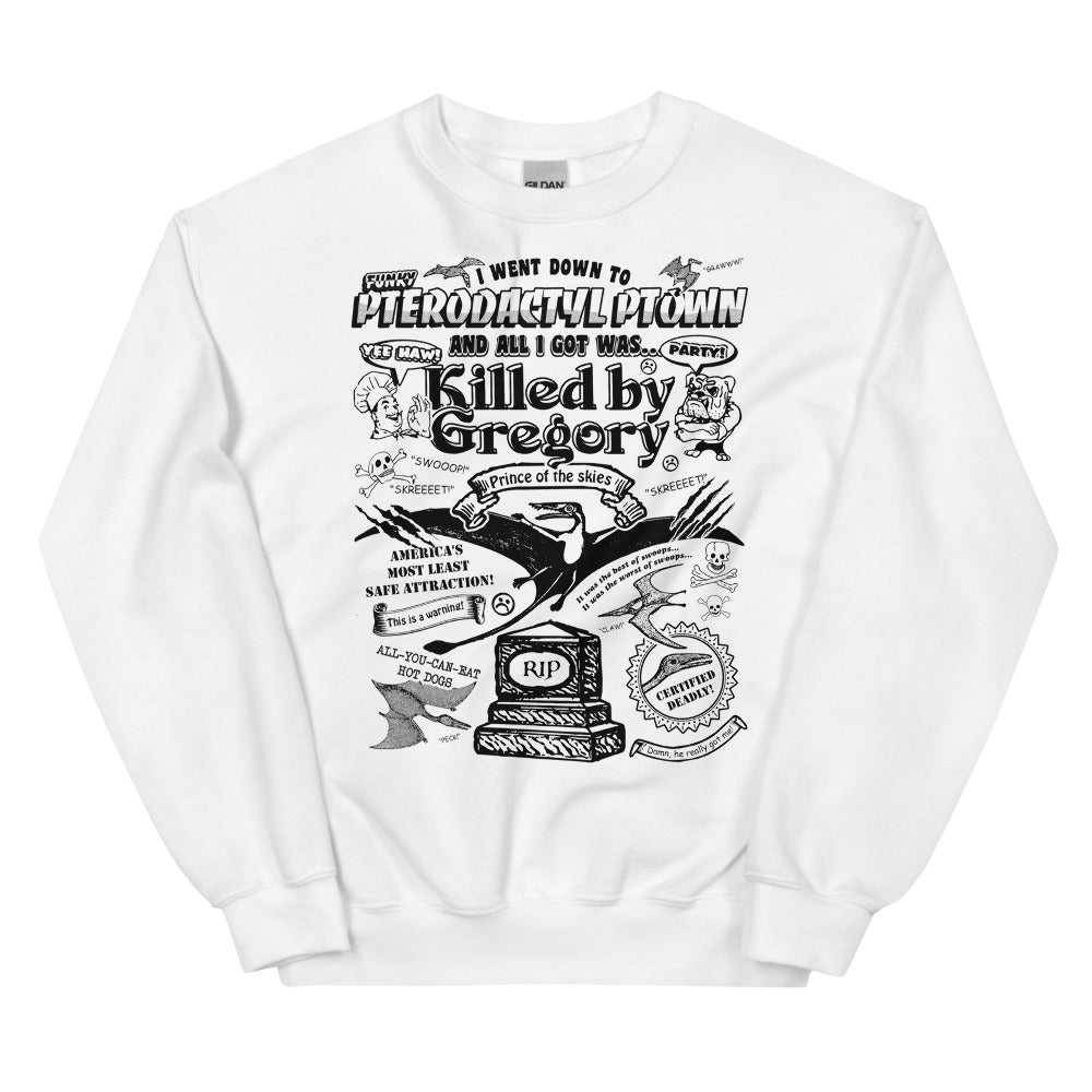 Pterodactyl (Gregory) Sweatshirt by @ArcaneBullshit.