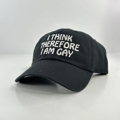 I Think Therefore I Am Gay Hat.