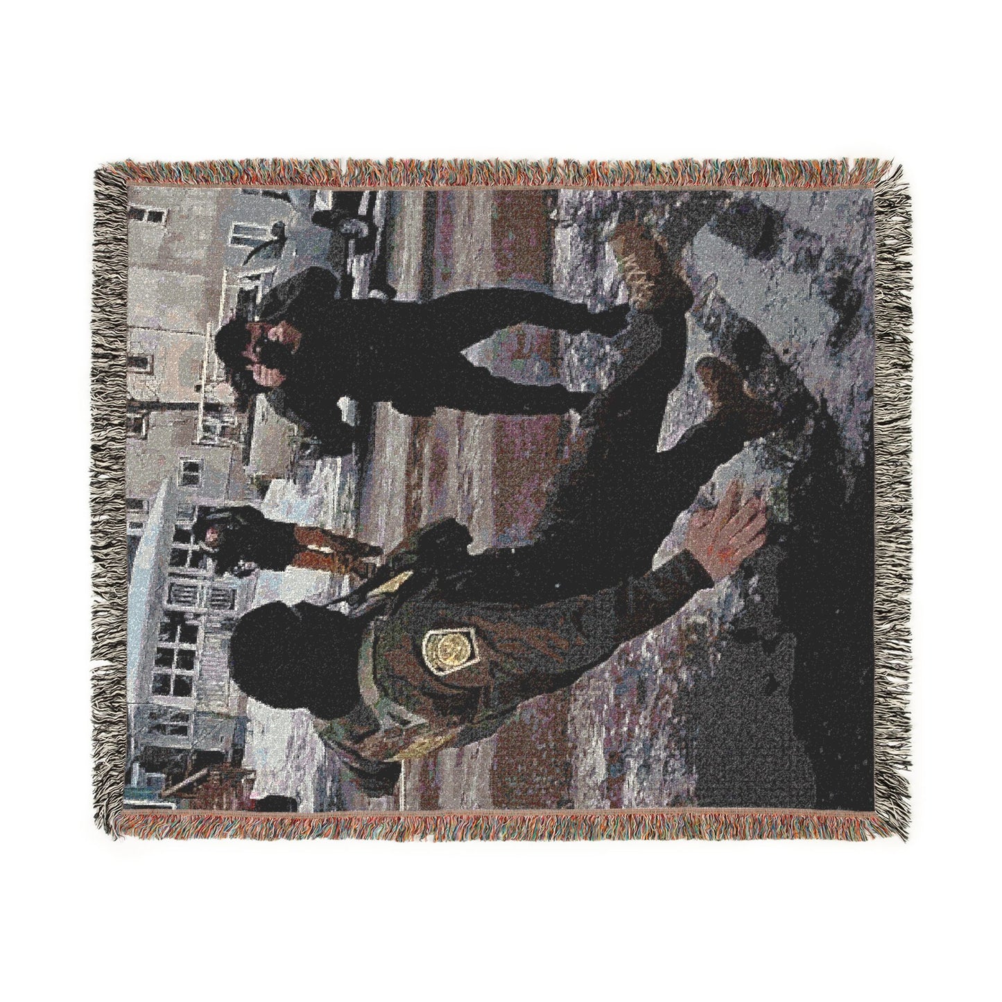 ICE slipping on ice blanket.