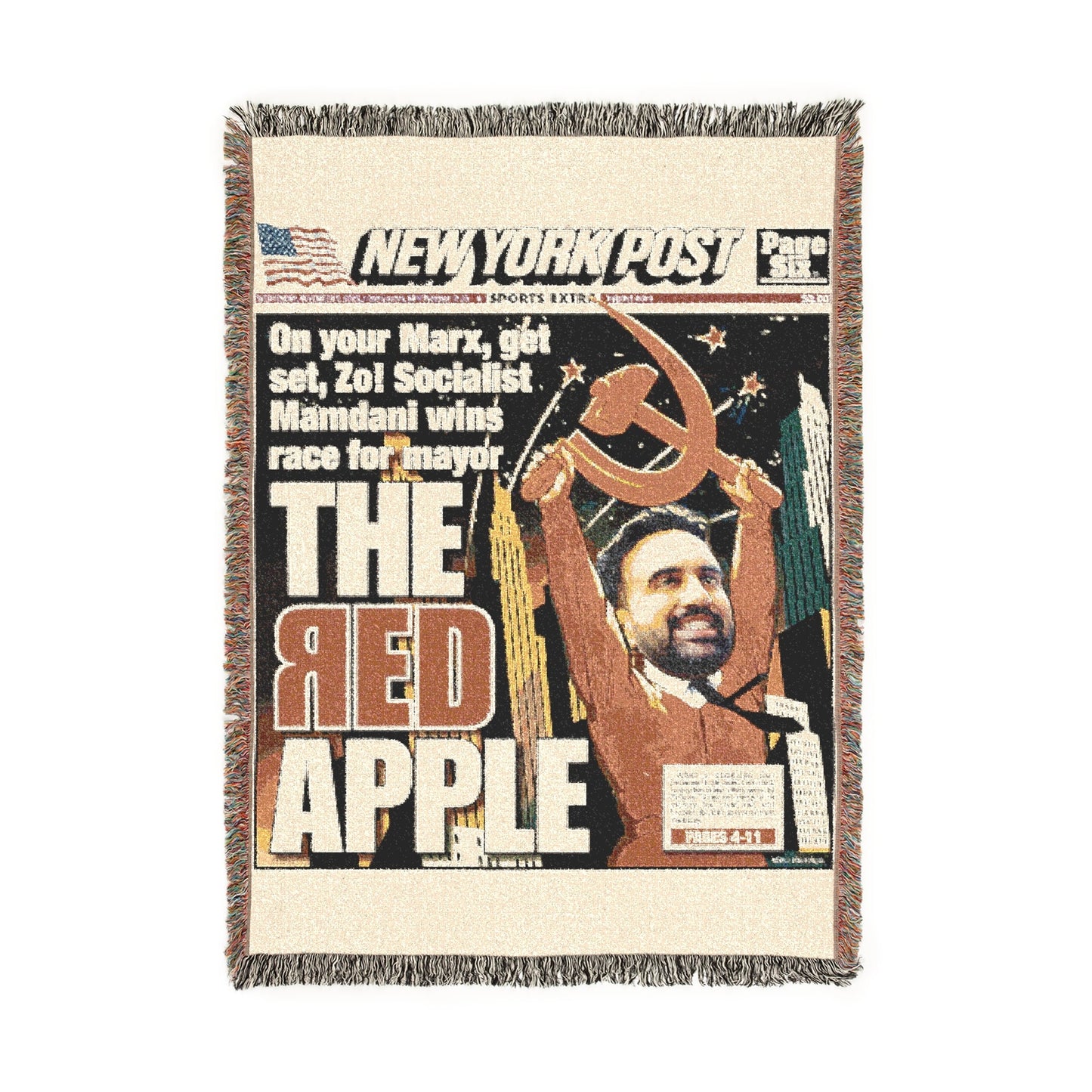 The Red Apple Woven Blanket.