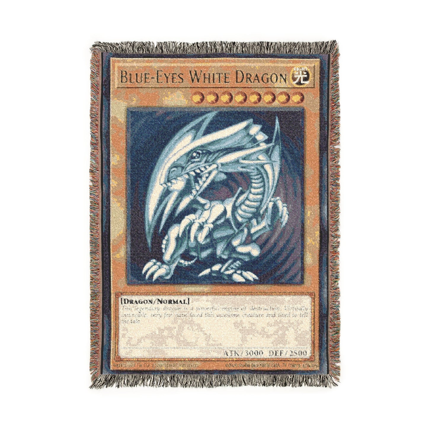 Dragon Trading Card Woven Blanket.
