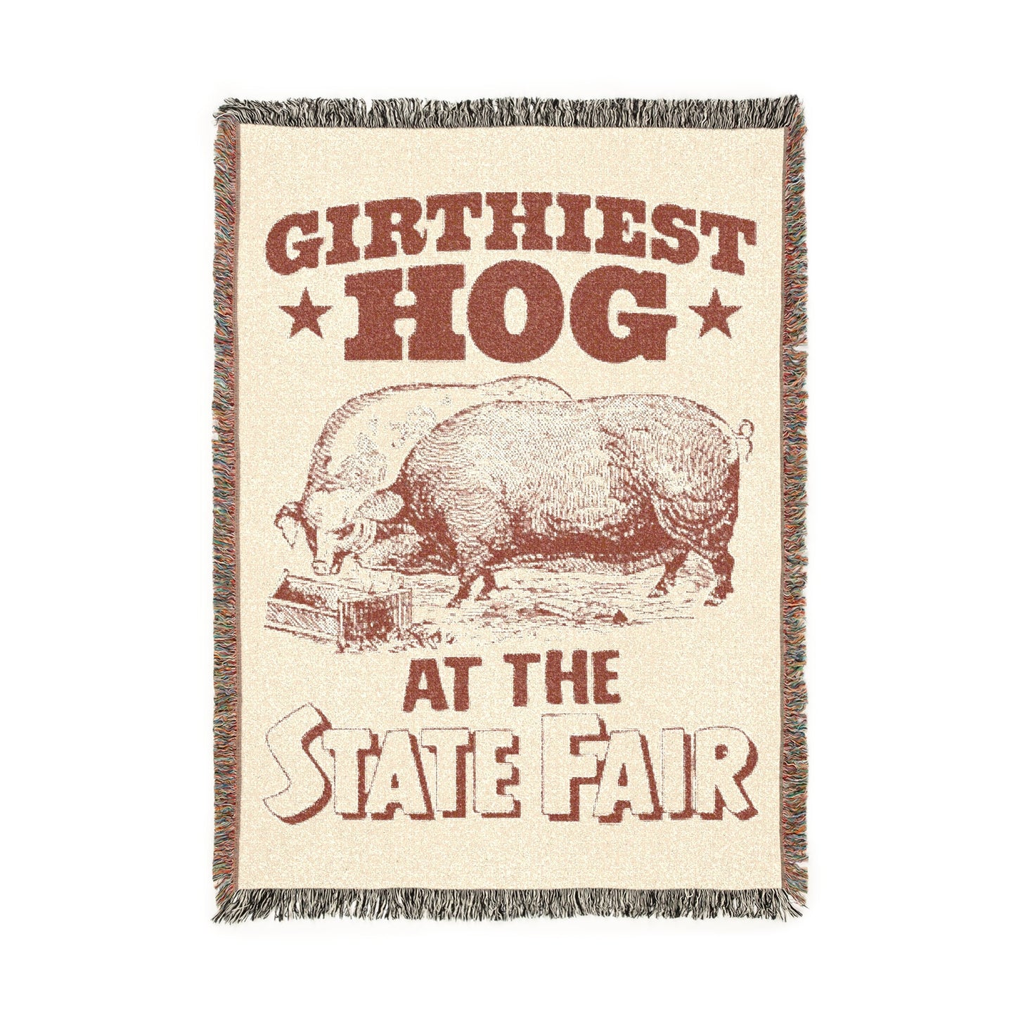 Girthiest Hog At The State Fair Blanket.