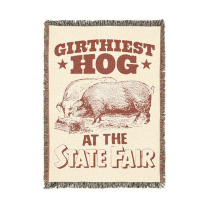 Girthiest Hog At The State Fair Blanket.