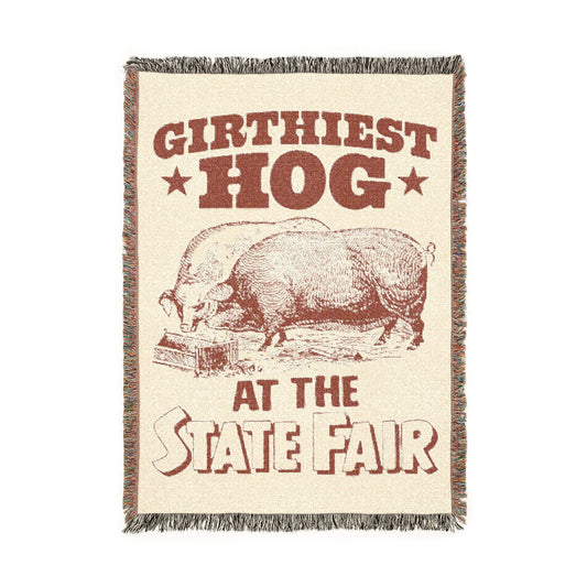Girthiest Hog At The State Fair Blanket.