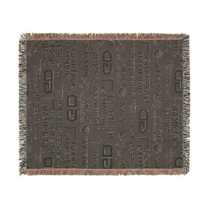 Military Industrial Complex Woven Blanket.