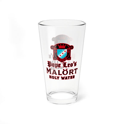 Pope Leo's Holy Water Pint Glass.