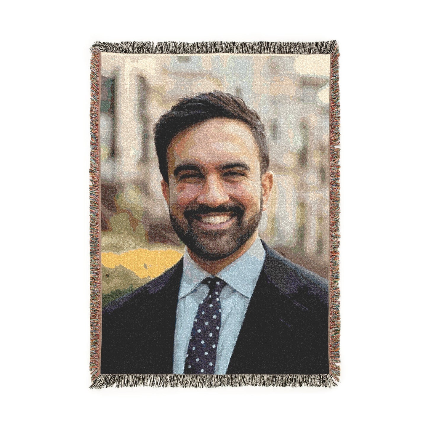 Zohran woven blanket.