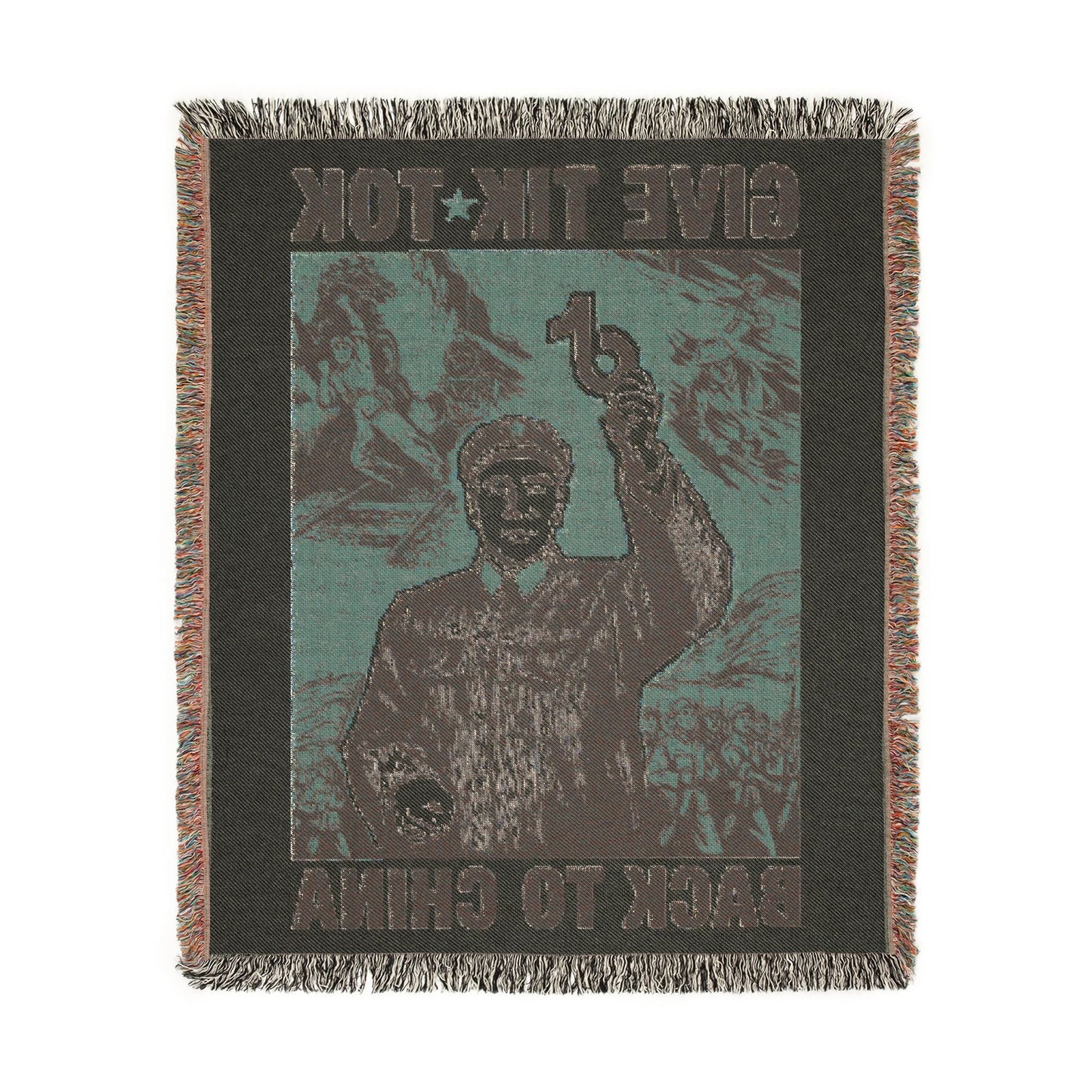 Give Tech Back To China Woven Blanket 1.