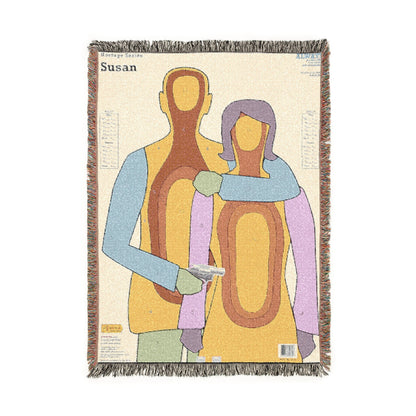 Hostage Gun Target Woven Blanket.