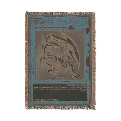 Dragon Trading Card Woven Blanket.