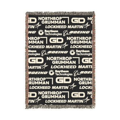 Military Industrial Complex Woven Blanket.