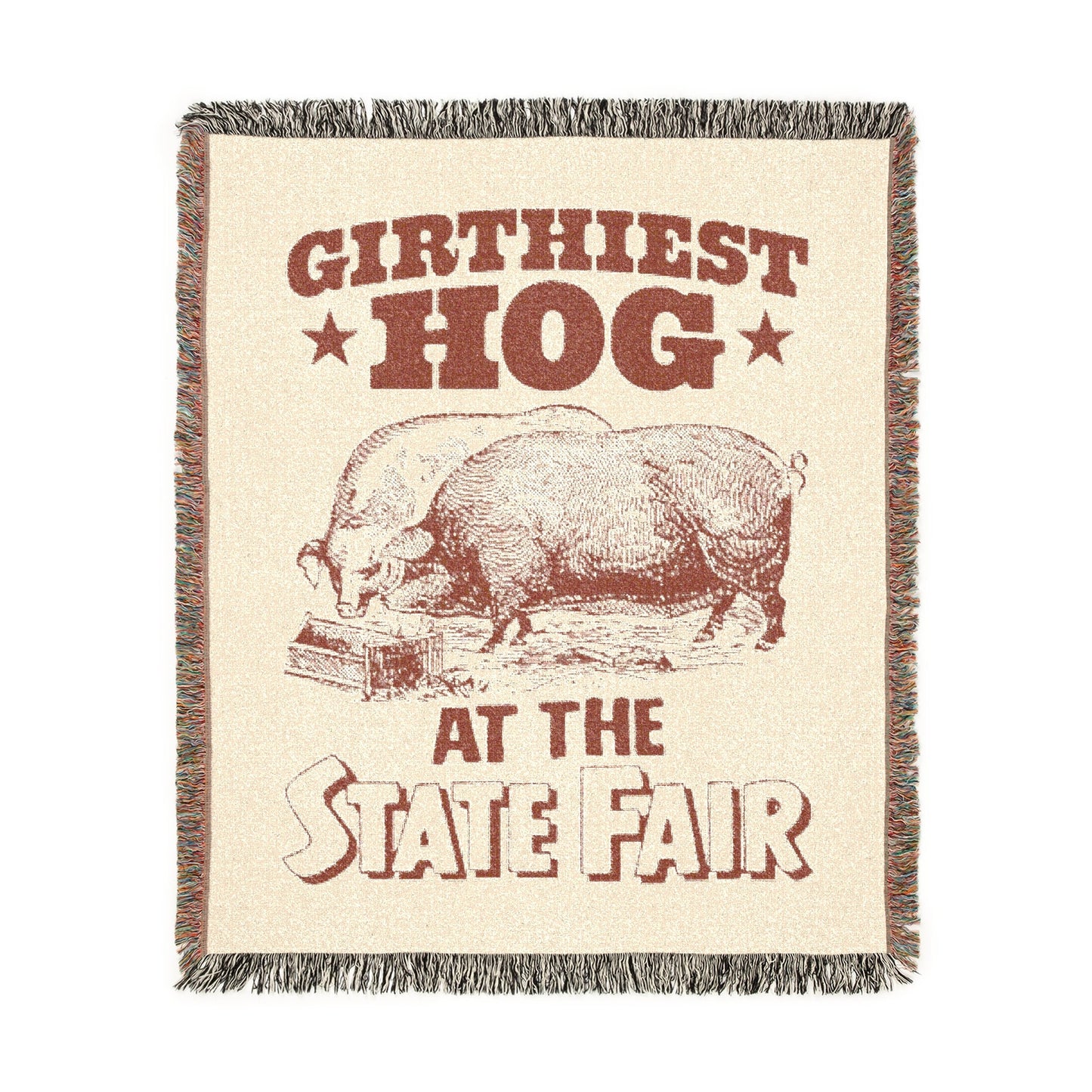 Girthiest Hog At The State Fair Blanket.