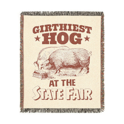 Girthiest Hog At The State Fair Blanket.