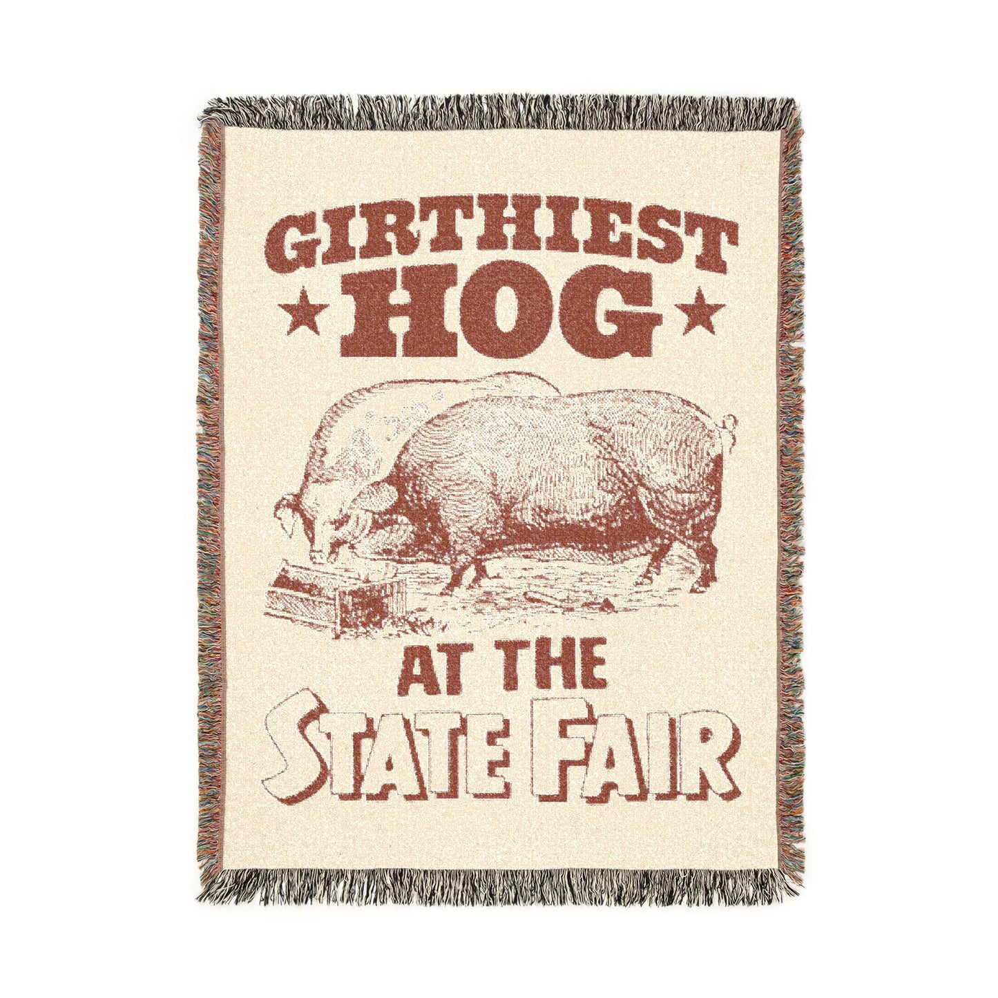Girthiest Hog At The State Fair Blanket.