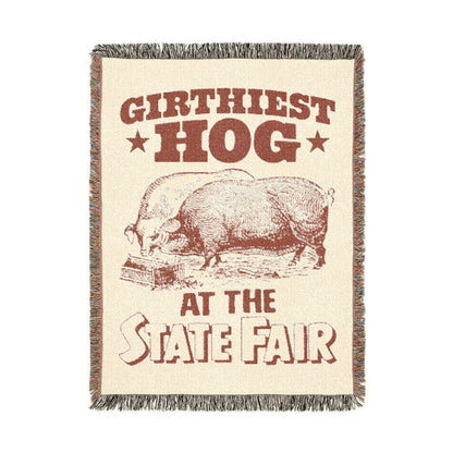 Girthiest Hog At The State Fair Blanket.